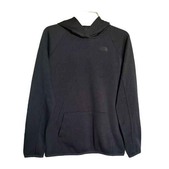 The North Face Tops - Women The North Face Gray Hoodie Thumb Hole Lightweight Kangaroo Pocket Sz M